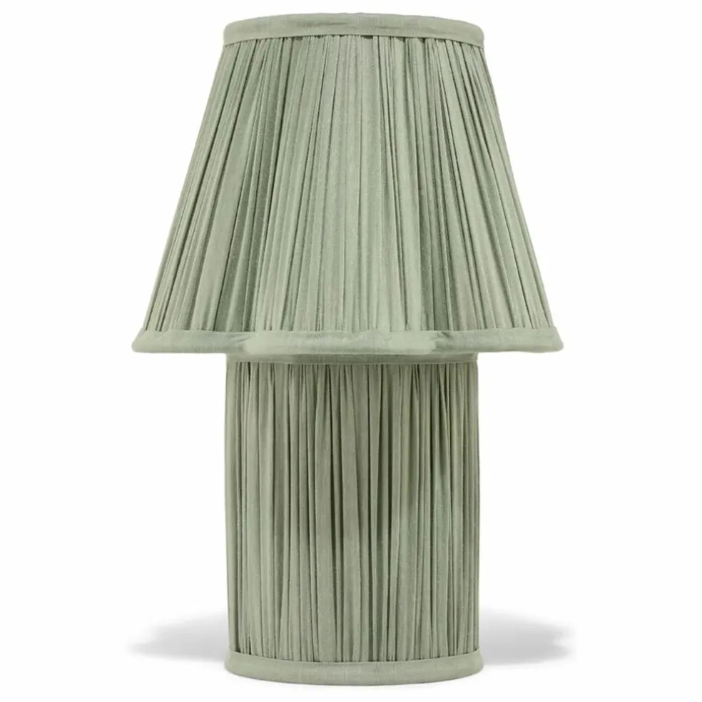 Lampe à poser en soie Myra | Sauge