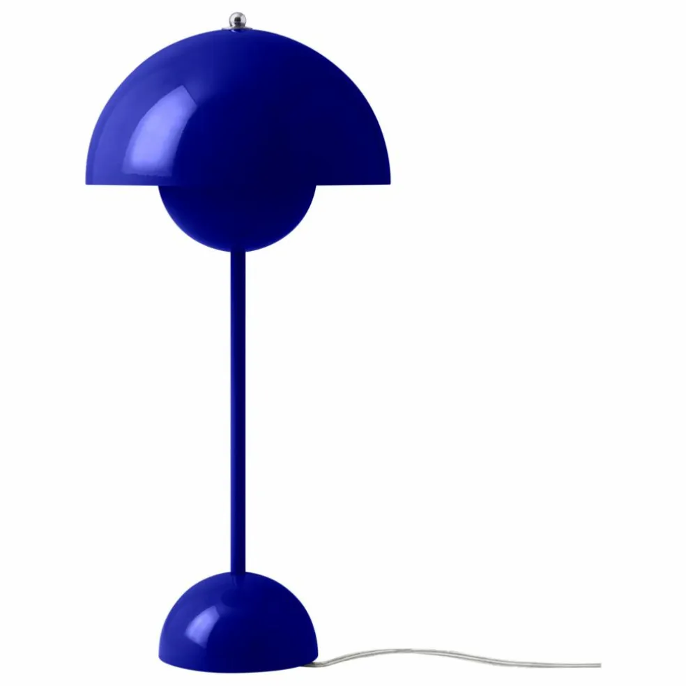 Lampe à poser Flowerpot VP3, Verner Panton, 1969 | Bleu