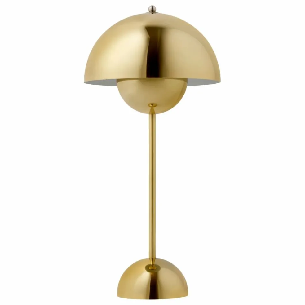 Lampe à poser Flowerpot VP3, Verner Panton | Doré
