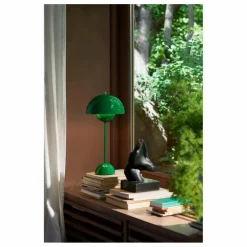 Lampe à poser Flowerpot VP3, Verner Panton, 1969 | Vert