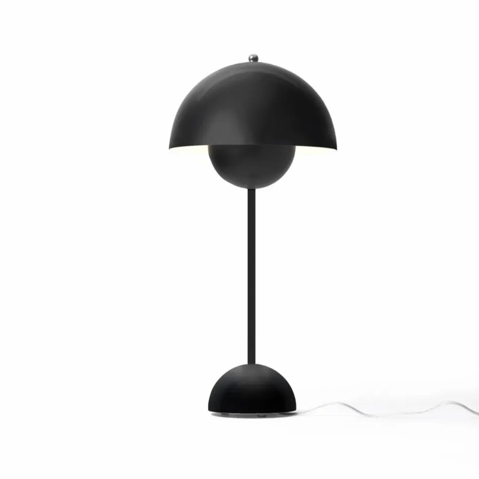 Lampe à poser Flowerpot VP3, Verner Panton, 1969 | Noir