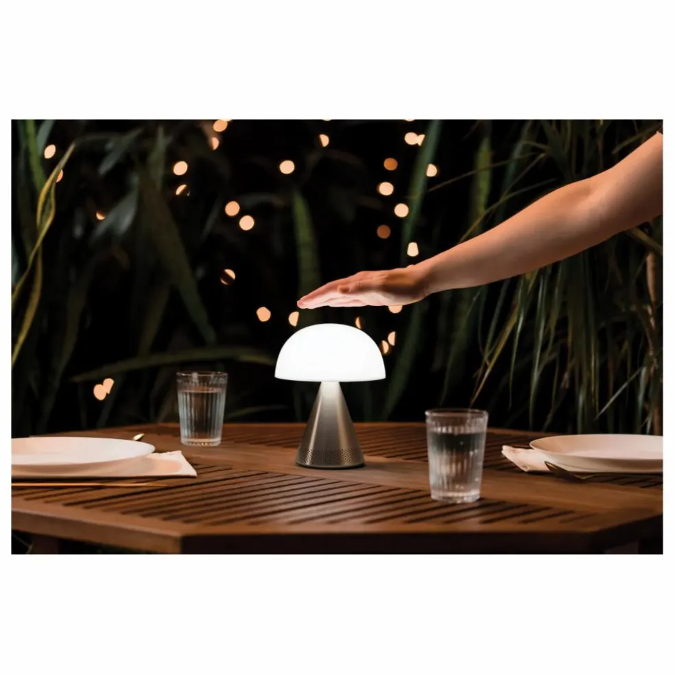 Lampe à poser Mina audio | Aluminium