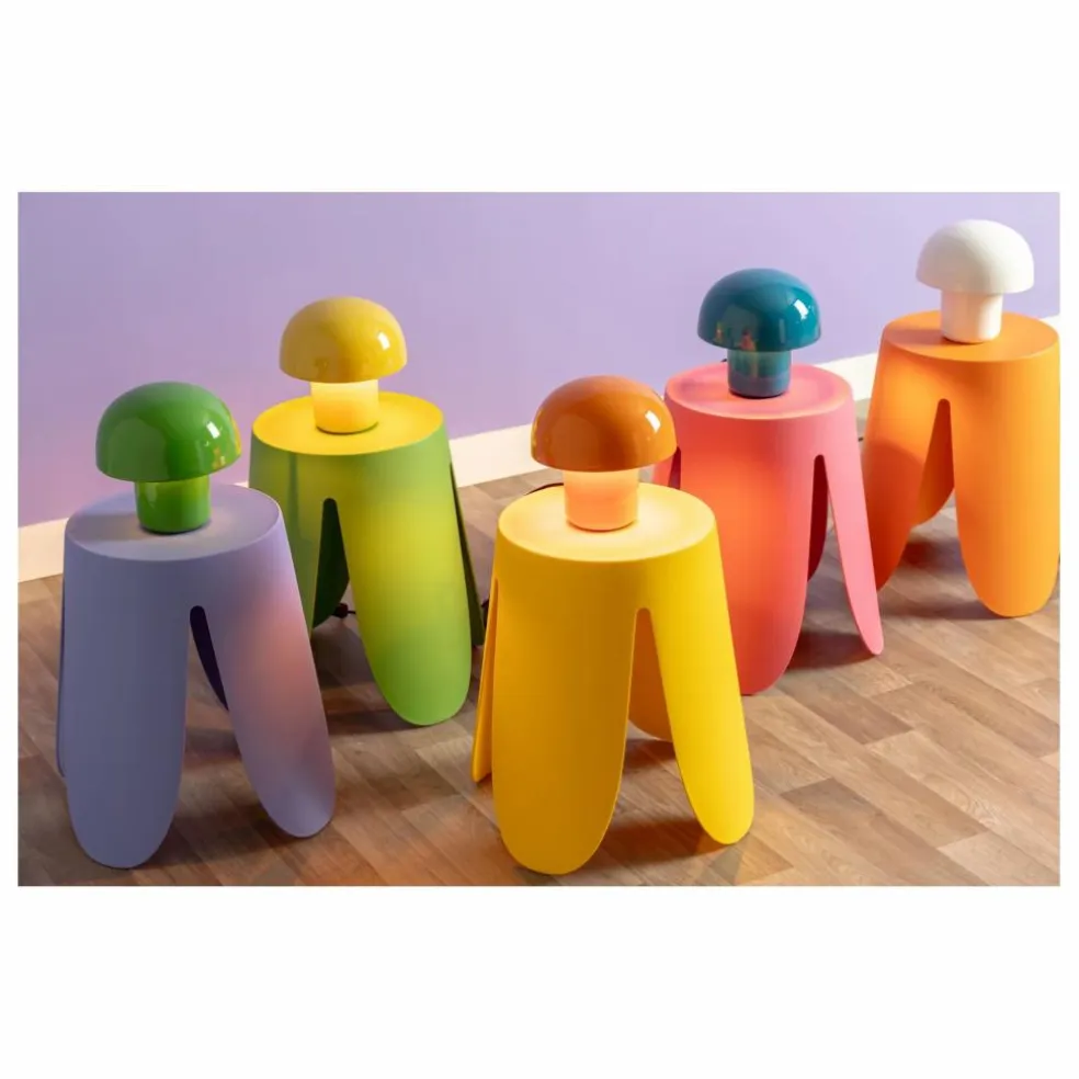 Lampe à poser Mini Fat Mushroom | Bleu électrique