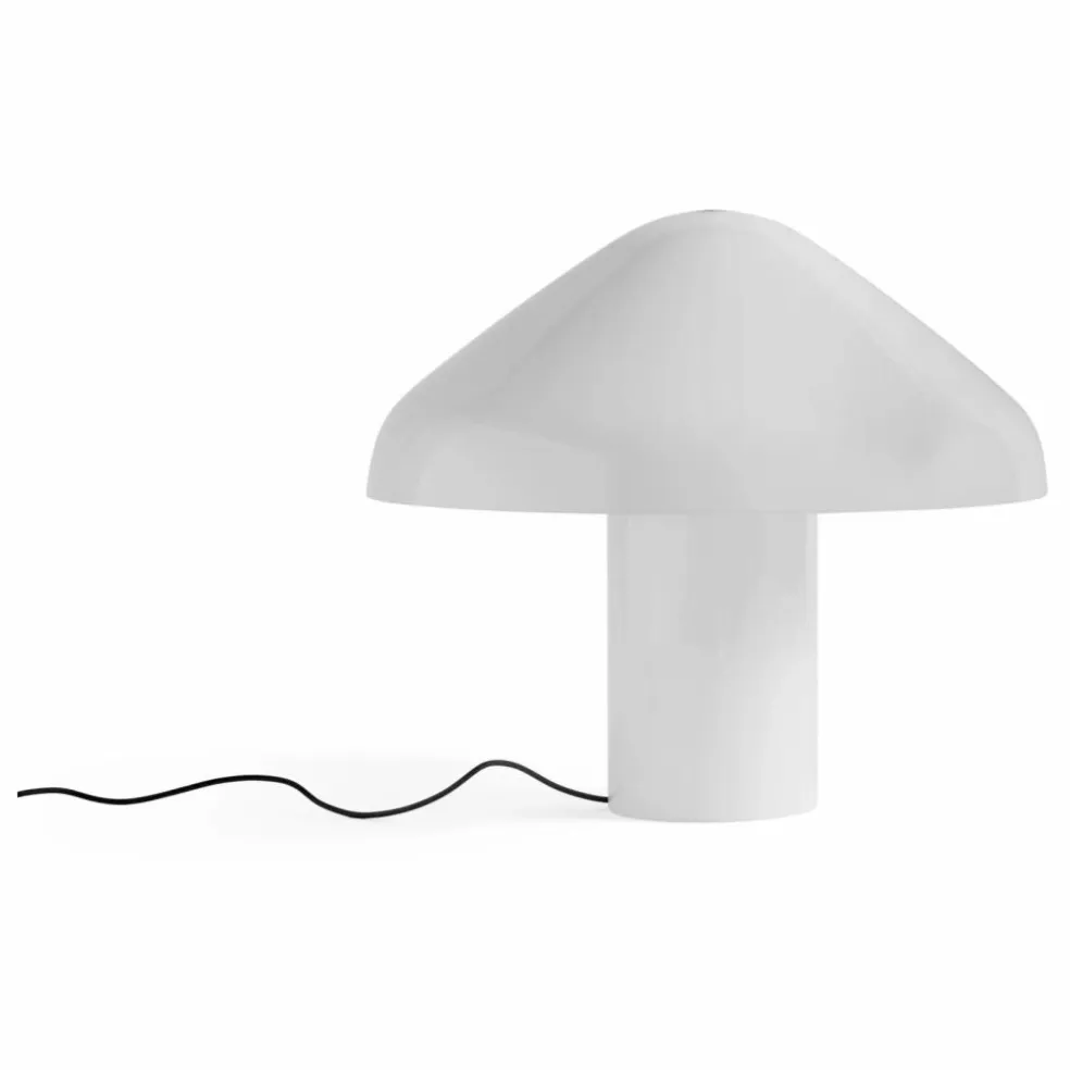 Lampe à poser Pao en verre opale | Blanc