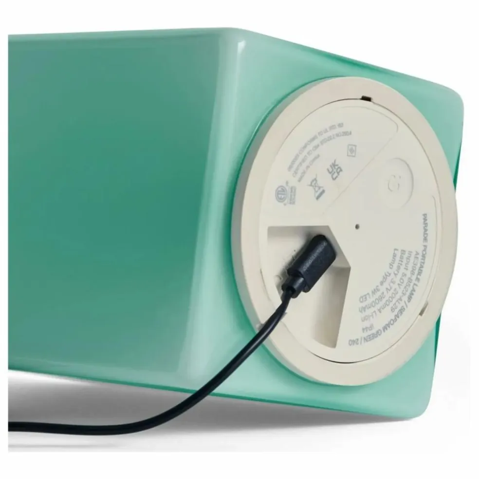 Lampe à poser Parade sans fil | Turquoise