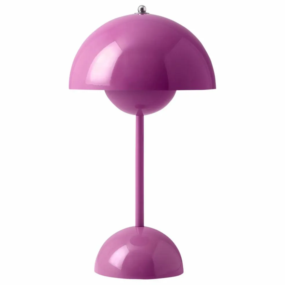 Lampe à poser portative Flowerpot VP9, Verner Panton | Rose