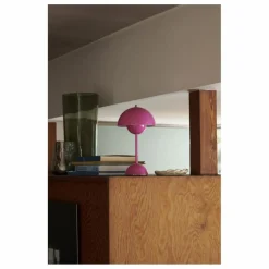 Lampe à poser portative Flowerpot VP9, Verner Panton | Rose