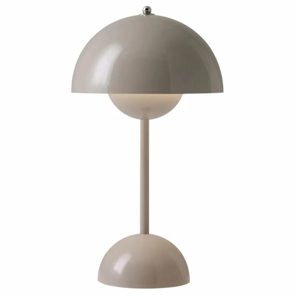 Lampe à poser portative Flowerpot VP9, Verner Panton | Gris