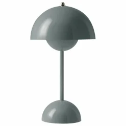 Lampe à poser portative Flowerpot VP9, Verner Panton | Bleu gris