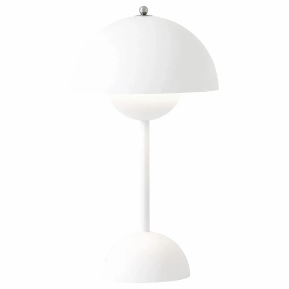 Lampe à poser portative Flowerpot VP9, Verner Panton | Blanc