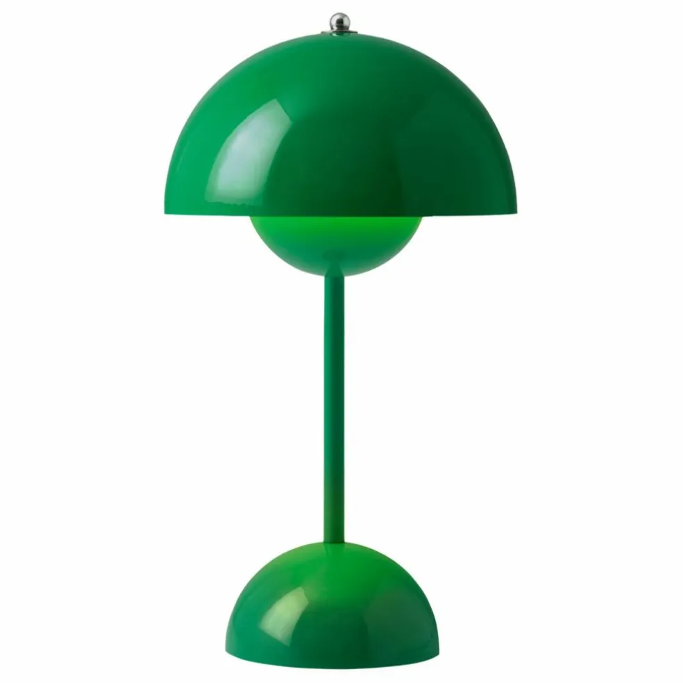 Lampe à poser portative Flowerpot VP9, Verner Panton | Vert