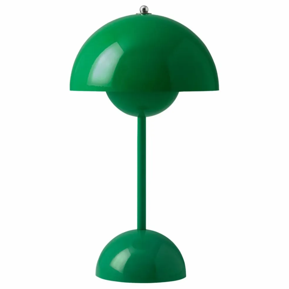 Lampe à poser portative Flowerpot VP9, Verner Panton | Vert