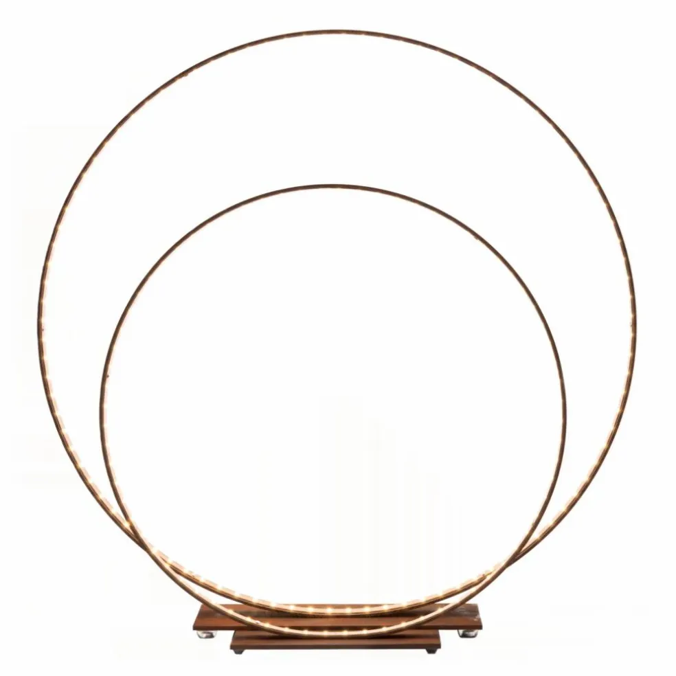 Lampe Cercle Maison de vacances x Le deun | Brun