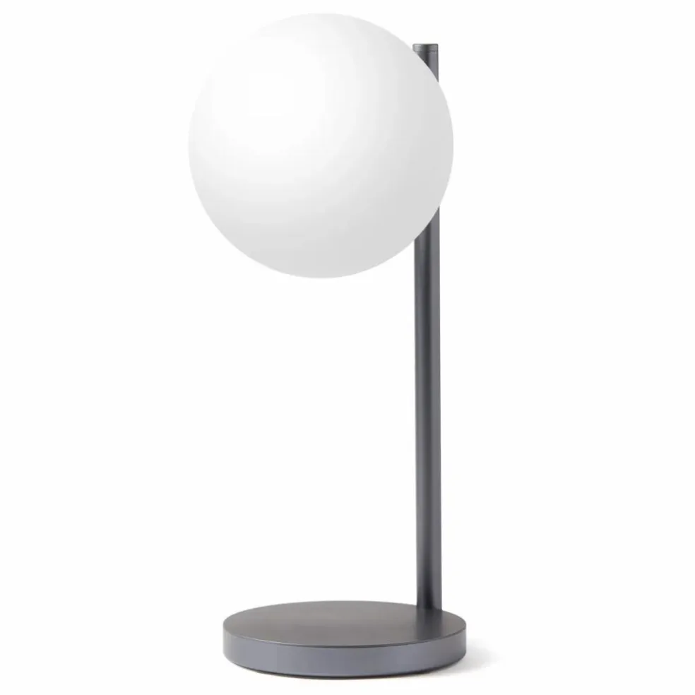 Lampe de bureau LED et support de chargement Bubble | Gris métal
