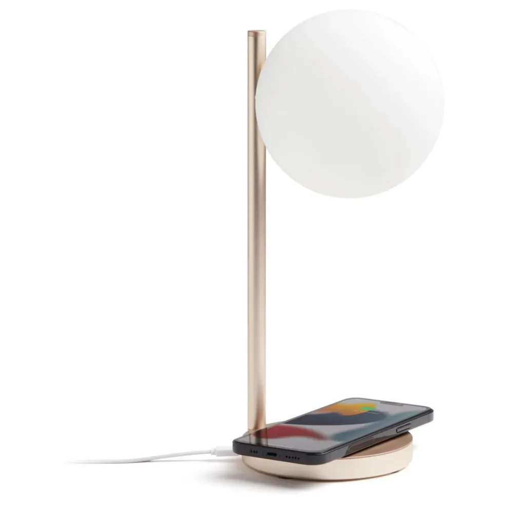 Lampe de bureau LED et support de chargement Bubble | Gold