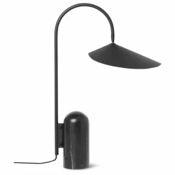 Lampe de table en marbre Arum | Noir
