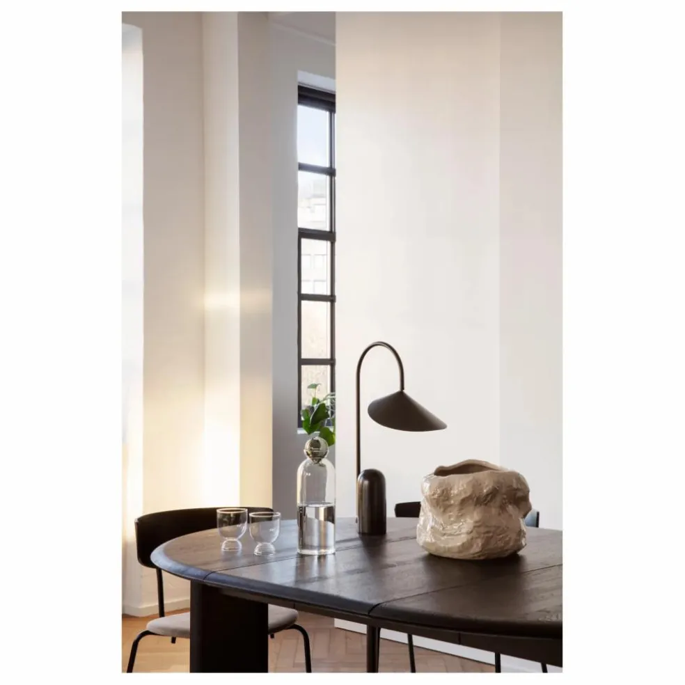 Lampe de table en marbre Arum | Noir