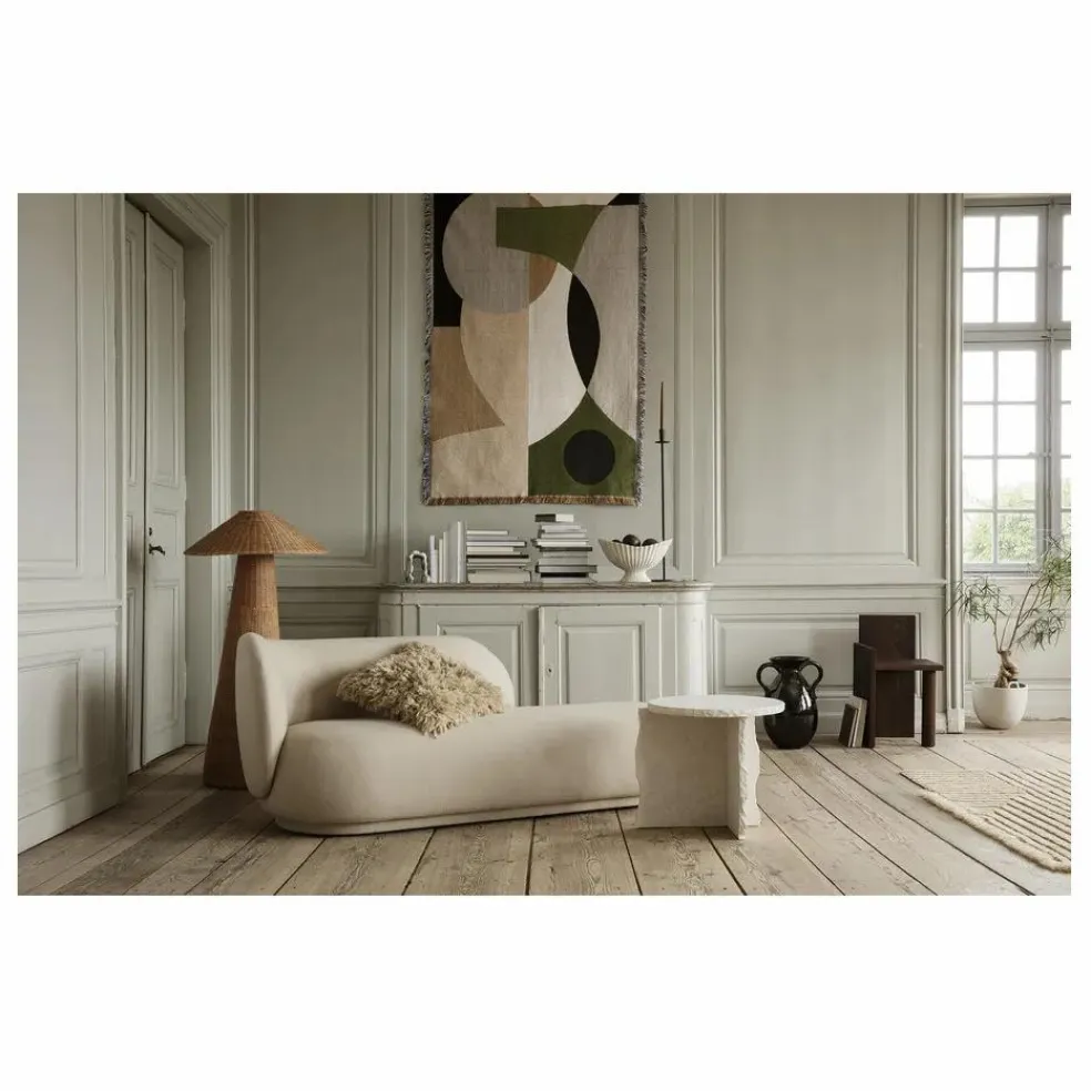 Lampe Dou en rotin
