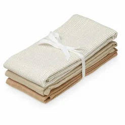 Langes en mousseline de coton bio - Set de 3