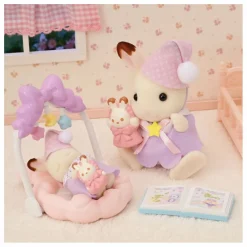Le coucher des sœurs Lapin Chocolat