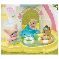 Le trio des bébés à la piscine