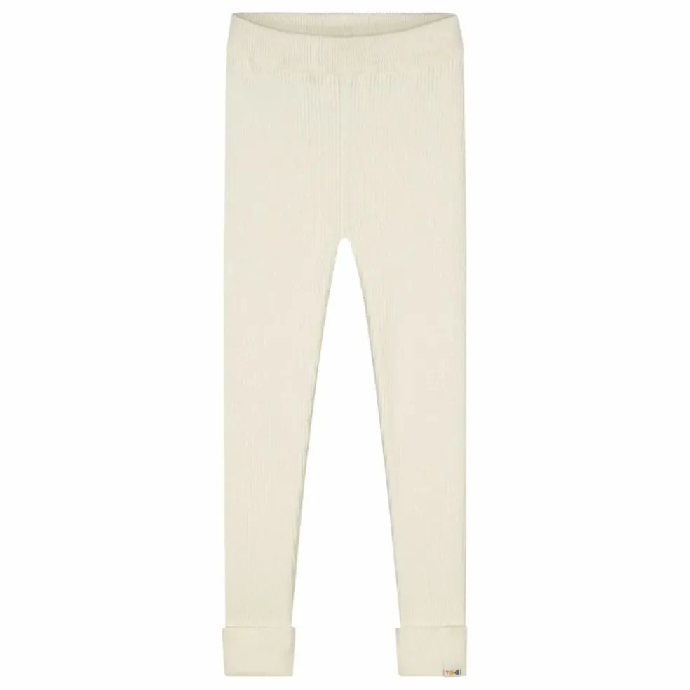 Legging Côtelé Coton Bio | Ecru
