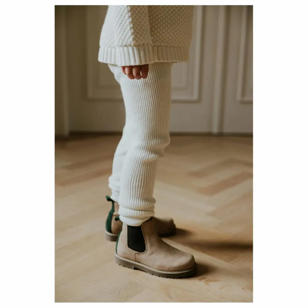 Legging Côtelé Coton Bio | Ecru