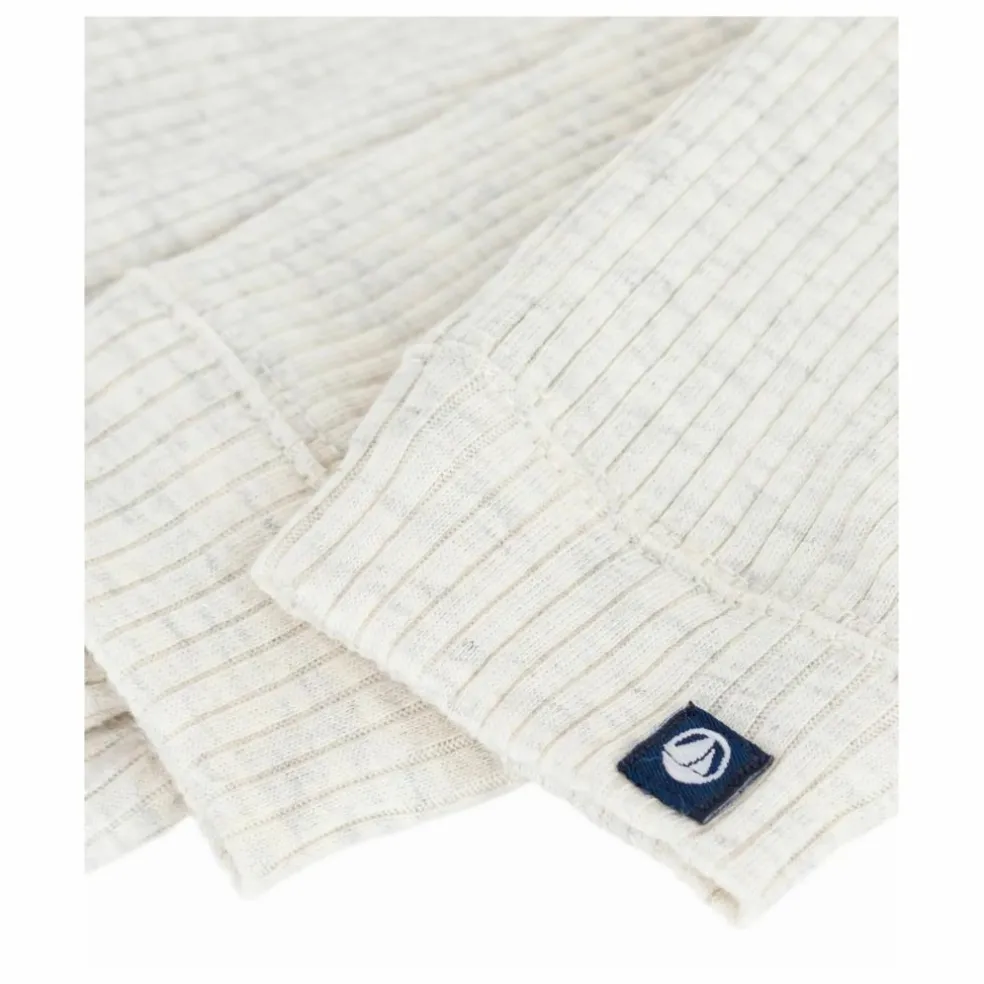 Legging Côtelé Logo | Beige chiné