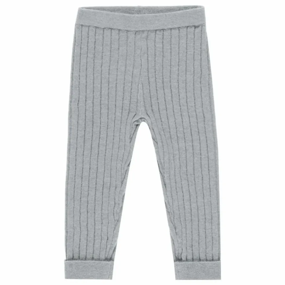 Legging Côtelé Maille Mini | Bleu gris