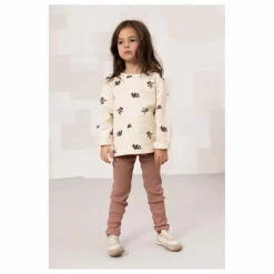 Legging Côtelé Rom-Pom Coton Bio | Rose