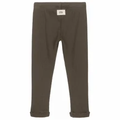 Legging Côtelé Rom-Pom Coton Bio | Taupe