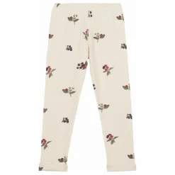 Legging Côtelé Rom-Pom Mûres Coton Bio | Ecru