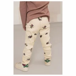 Legging Côtelé Rom-Pom Mûres Coton Bio | Ecru