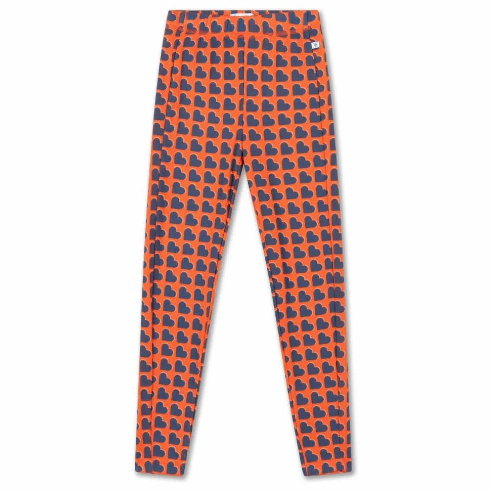 Legging Cœurs Coton Bio | Sanguine