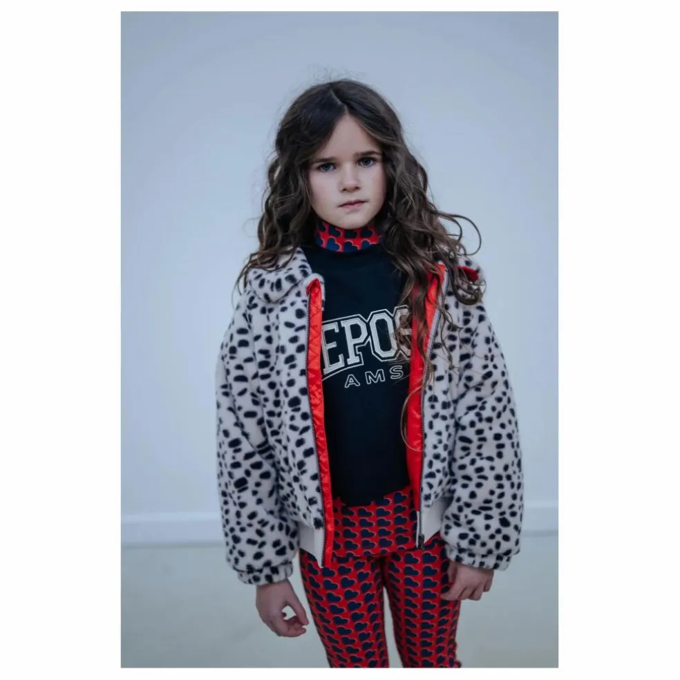 Legging Cœurs Coton Bio | Sanguine