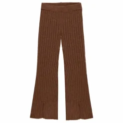 Legging Flare Côtelé Maille | Marron
