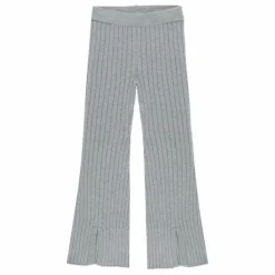 Legging Flare Côtelé Maille | Bleu gris