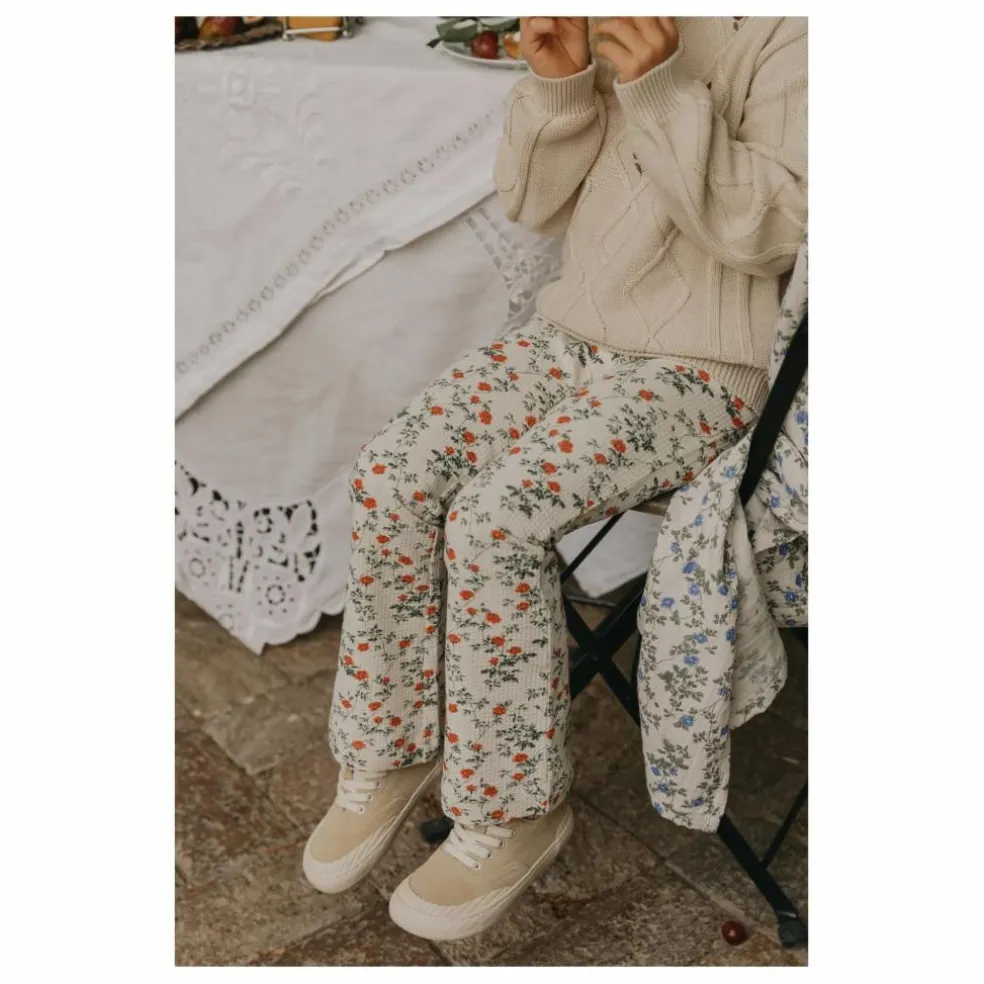 Legging Flare Petit Rose | Ecru