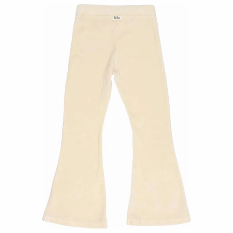 Legging Flare Velours Coton Bio | Ivoire