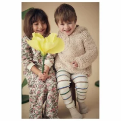 Legging Leni Rayé | Ecru