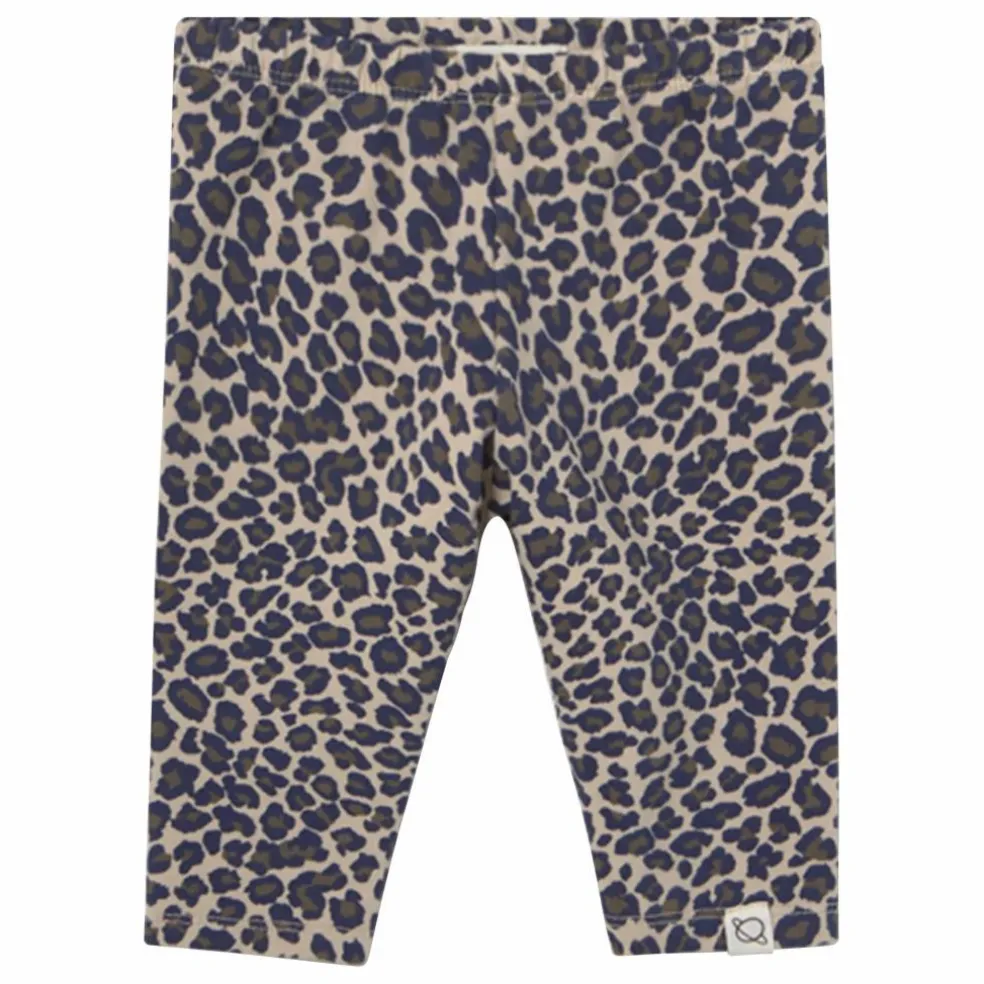 Legging Léopard Baby Coton Bio | Beige chiné