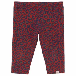 Legging Léopard Baby Coton Bio | Rouge