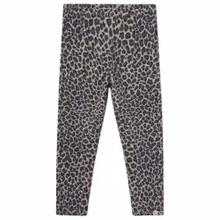 Legging Léopard Coton Bio | Beige chiné