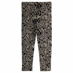 Legging Léopard Coton Bio | Gris