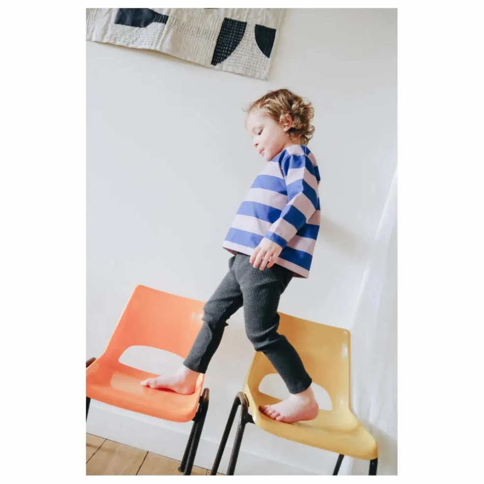 Legging Mikky Côtelé | Gris anthracite