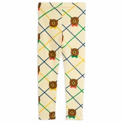 Legging Ours Carreaux Coton Bio | Ecru