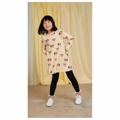 Legging Pois Coton Bio | Noir