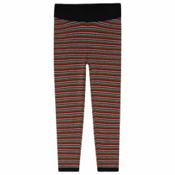Legging Rayé Laine de Mérinos | Bleu marine