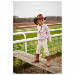 Legging Rayures Laine Mérinos | Lilas