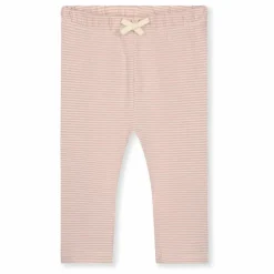 Legging Rayures Mini Coton Bio | Rose